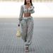 2026 New European And American Cross-Border Women's Sleeve Waist-Exposing Casual Simple Long Pants Fashion_ecoleips.com
