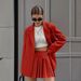 Fashion Casual Suit Pleated Skirt Short Skirt Suit Women's Clothing_ecoleips.com