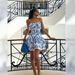 European And American Women's Clothing, Lace Strapless Puffy Waist-cinching Cake Skirt, Bohemian Vacation Style Dress,_ecoleips.com