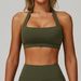 Women's High Intensity Sports Bra Summer Halter Neck Yoga Top Open Back For Running Fitness_ecoleips.com