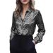 Aria Basics Aria Basics Cross-Border 2025 New Printed Leopard Print Spring Autumn Casual Fashion Shirt European And American Women's_ecoleips.com