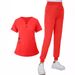Women's Clothing V Neck Long And Short Sleeves Dental Hospital Nurse Uniform Medical Washing Clothes Suit_ecoleips.com