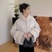 girl Chinese Style Super Beautiful Warm Thickened Small Size Buttoned Fur Collar Cotton Jacket For Women Winter New Model_ecoleips.com