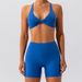 Women's Quick Drying Sports Yoga Suit Spring Summer Naked Fitness Running Two Piece Workout Shorts_ecoleips.com