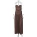 Summer New Women's Sexy Neckband Polka Dot Retro Pleated Dress Elegant Relaxed Everyday Wear Comfortable Feshion_ecoleips.com
