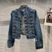 Women's Slimming Stand Collar Long Sleeve Denim Jacket Heavy Industry Motorcycle Short Trendy Top For Spring Autumn Winter_ecoleips.com