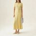 Elegant Knit Maxi Dress round Neck A-Line Slimming Summer Dress for Women 6 Colors S M L_ecoleips.com