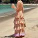 Women's Clothing Autumn Fashion Print Holiday Beach Mid Length Dress_ecoleips.com