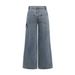 Women's Clothing Hot Girl Collage Bow Jeans Women's Straight Pants Loose Trousers Ins Style_ecoleips.com