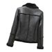 JELOICE Women's Faux Leather Jacket With Faux Fur Lining, Punk Style Long Sleeve Biker Coat For Winter, Streetwear Fashion (Black, Pink)_ecoleips.com