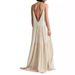 2024 Cross-Border Summer European Women's Loose Solid Color Ruched Irregular Beach Strap Long Dress_ecoleips.com