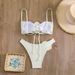 Women’s Clothing New sexy tube top 3D flower briefs bikini bikini swimsuit_ecoleips.com