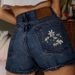 Women's Clothing Shorts Embroidery All Match Denim Shorts Casual_ecoleips.com