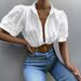 KaiKuo Cross-Border European And American Y2K Hot Girl Style Hollow Out T-Shirt Short Sleeve Women's Shirt 2025 Summer_ecoleips.com