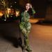 Women's Clothing Spring And Summer New Fashion Mesh Printing Tight Top Trousers Casual Suit_ecoleips.com