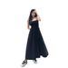 Slim-fit Patchwork Strapless Dress, 2025 Summer New Women's Vacation Style Versatile Casual Long Dress_ecoleips.com