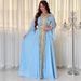 Women's Clothing Gurban Arab Dubai Embroidery Applique Dress Muslim Party Dinner Robe_ecoleips.com