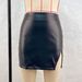 Women's Clothing High Waist Zipper Hip Skirt Leather Skirt Slit Versatile Skirt Spot_ecoleips.com
