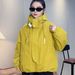 girl Casual Two Cotton European Style 2025 Short Autumn Winter Loose New Hooded Jacket Trench Coat Parka_ecoleips.com