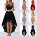 new sexy lace stitching large swing chiffon dress dress dinner dress_ecoleips.com
