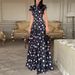 2026 New Spring Women's Clothing, Cross-Border European Americanes, Fashionable And Elegant Loose Plant Print Long_ecoleips.com