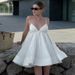 TARUXY Deep V-Neck Strappy Dress Women's Solid Slim Lace Up Backless Sexy 2026 Summer New Fashion Vacation Party Dress Female_ecoleips.com
