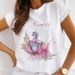 New Women's Base Shirt With Letter Print, New Urban Girl's Regular Shoulder Short-sleeve T-shirt_ecoleips.com
