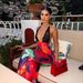 Women's Sexy Deep V Sleeveless Long Dress Summer Print Design Fashion Cross Suspender Border_ecoleips.com