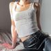 2024 Spring Summer Fashion Casual Letter Rhinestone U-Neck Sexy Sleeveless Short Tank Top For Women Wholesale_ecoleips.com