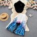 Retro Elegant Women's Summer Suit Sleeveless Shirt Top & Pleated Long Skirt Two-Piece Set High-End Design Niche Fashion_ecoleips.com