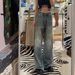 Vintage-Inspired Heavyweight Rhinestone Patchwork Jeans For Women – Star Studded & High-Waisted Wide-Leg Pants (S-XL)_ecoleips.com