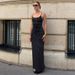 Women's Clothing Women's European American Style Long Dress Polka Dot Slim Fit Suspenders Sleeveless Hip Hugging Autumn_ecoleips.com