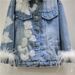 Women’s Clothing Spring New European Fashion Heavy Beaded Sequined Stitching Ostrich Fur Denim Jacket Women's Trend_ecoleips.com