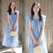 Summer New Korean Fashion Embroidered Small Flutter Sleeve Maternity Dress_ecoleips.com