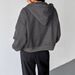 AD672 Zippered Warm Hooded For Women, 2025 Fall/Winter New Arrival, Versatile Fashion Slim Fit Sweatshirt_ecoleips.com