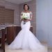 Women's Clothing Wedding dress new lace round neck long sleeve mermaid slim bride wedding dress one piece delivery_ecoleips.com