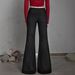 High-Waisted Women's Street Style Jeans with Studs Clean Fit Slightly Flared Unique Versatile Denim_ecoleips.com