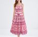 Blue And White Porcelain Print Women's Summer Suit Pure Lust Revealing Waist Camisole High Waist Mid Length Skirt_ecoleips.com