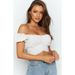 New Lantern Sleeved Umbilical Cord Sexy Short Pleated Women's Small Shirt Wrapped Top For Women_ecoleips.com