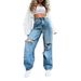 Women's Clothing Retro Casual Ultra Loose Ultra Fashionable Jeans_ecoleips.com