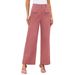 K Women's High-waisted Wide-leg Pants With Pockets_ecoleips.com
