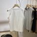 Classic Versatile Stretchy Slim-fit Short Round-neck Sleeveless Women's T-shirt, Stylish And Fashionable Tank Top_ecoleips.com