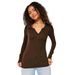bestseller: Sexy Style Slim-fit Button-decorated Knit For Women, Spring/summer, Regular Shoulder, Slimming V-neck,_ecoleips.com