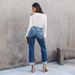 Factory direct sales 23 years of foreign trade, European and American cross border new style urban casual washed women's straight denim pants 3203_ecoleips.com