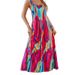 New European And American 2025 Summer Loose Casual Suspenders Sleeveless Printed Dress For Women_ecoleips.com