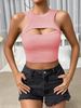 New European And American Summer Fashion Women's Clothing For Independent Sites, Sexy Bust-enhancing Tank Top,_ecoleips.com