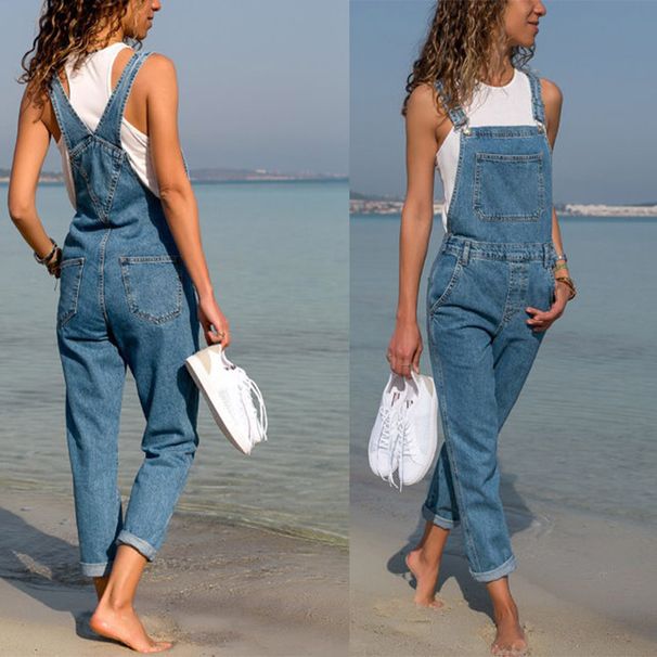 Women's Clothing Denim Skirt Overalls Slimming Suspenders Skirt Jumpsuit_ecoleips.com