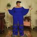 Women's Clothing Plus Size Women's Sexy Color Block Jumpsuit Fashion Long Sleeve For Formal & Casual For Women_ecoleips.com