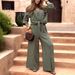 Fresh & Feminine Linen-Blend Shirt With Wide-Leg Pants Set – Breathable & Stylish Casual Outfit_ecoleips.com