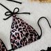 foreign Trade Swimwear 2026 New European And American Leopard Print Lace-up Sexy Bikini Swimsuit For Women_ecoleips.com